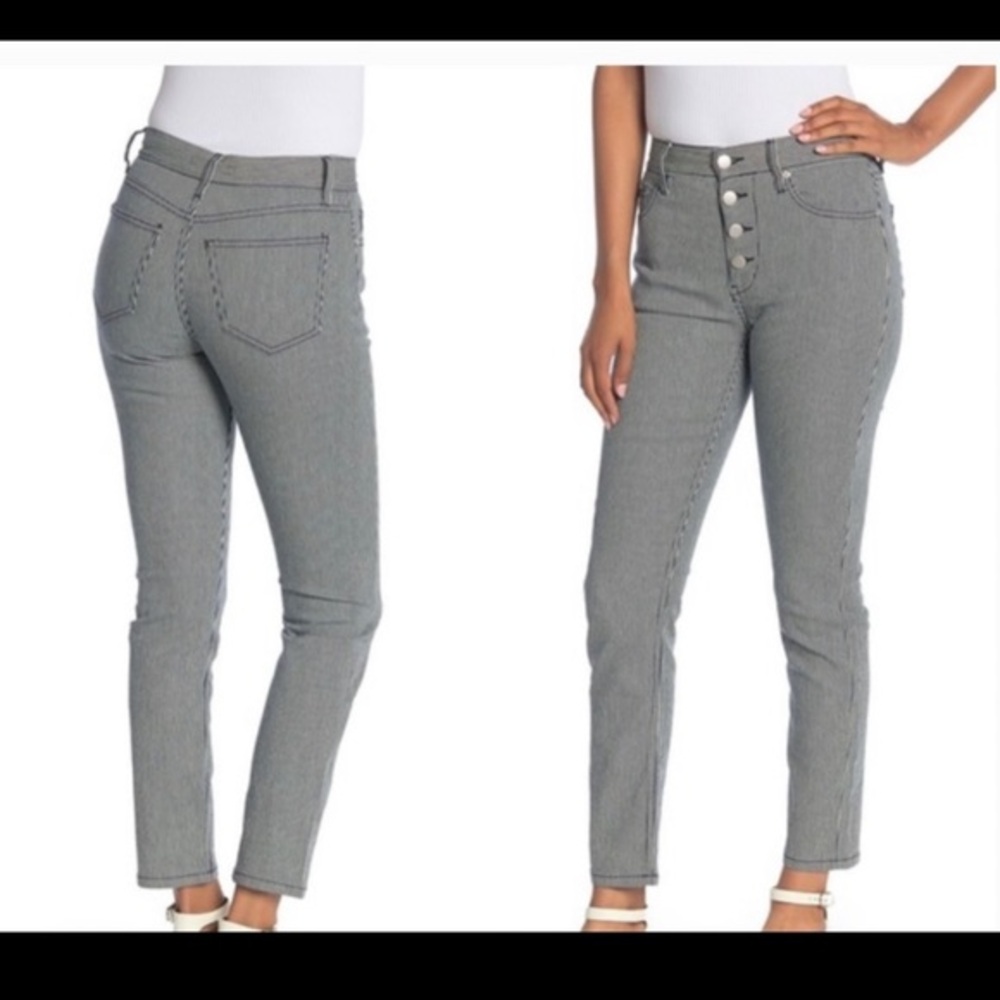 Joie Aerindis Straight Pinstripe Jeans